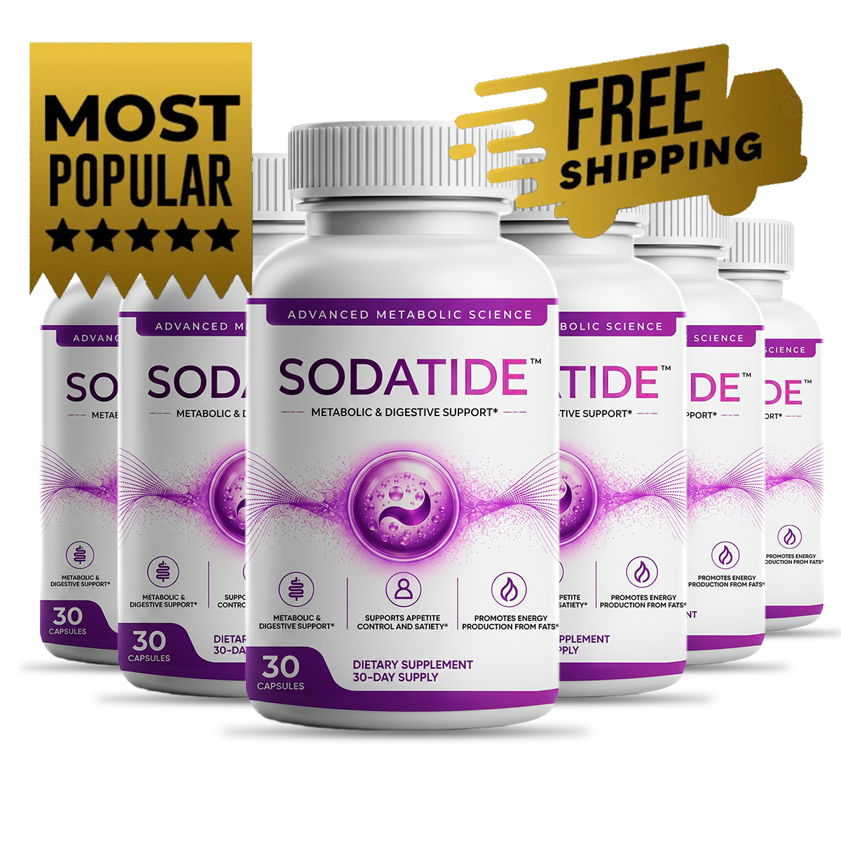 Sodatide™ 6 bottle pack — 180-day supply