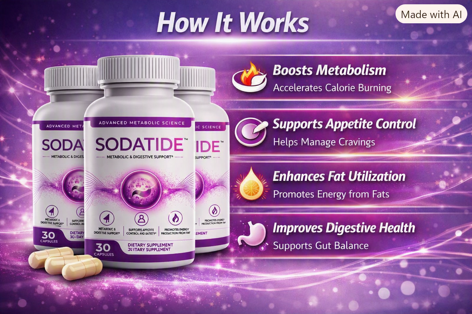 How Sodatide works — metabolic support